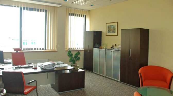 gwarantującego komfortową pracę wnętrze lokalu biurowego do wynajmu Wrocław Siechnice